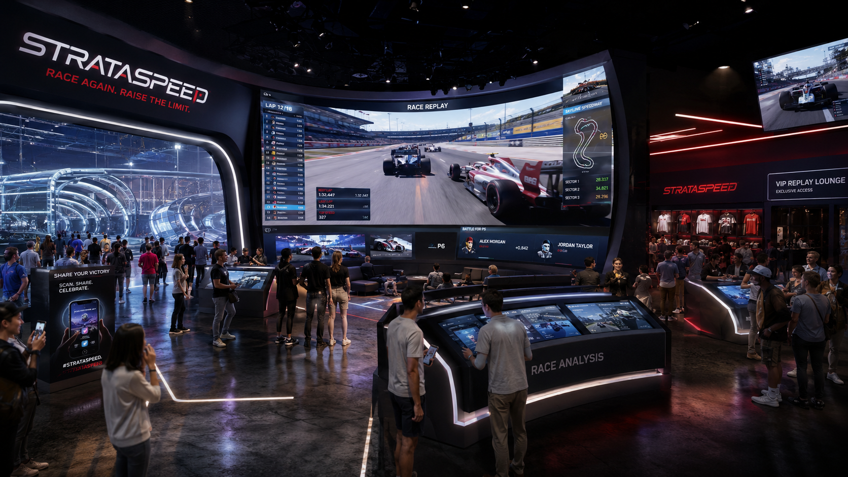 StrataSpeed post-race replay systems concept