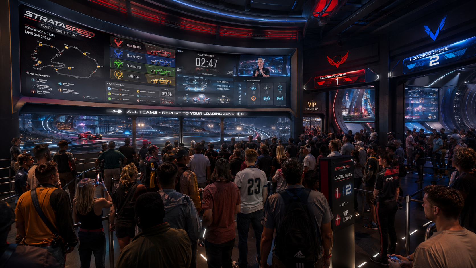 StrataSpeed pre-show briefing concept