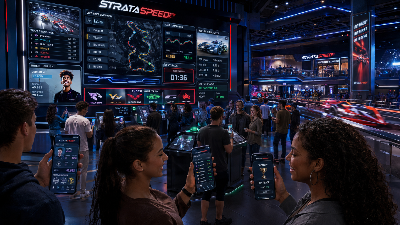 StrataSpeed race stats app concept