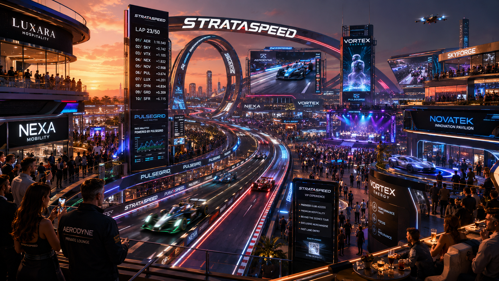 StrataSpeed sponsorship integration concept