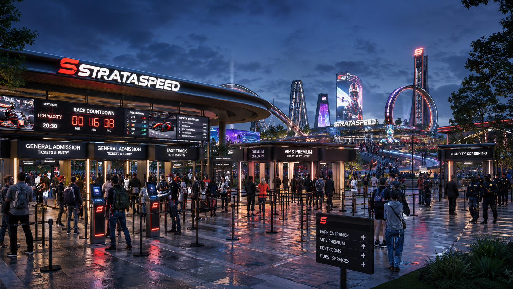StrataSpeed ticketing and entry concept